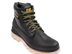 Caterpillar Replicate Bota Negra Cuero