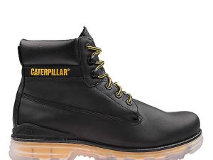 Caterpillar Replicate Bota Negra Cuero